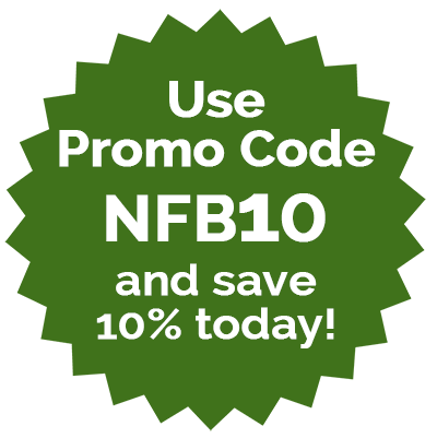 Use Promo Code NFB10 and save 10% today!